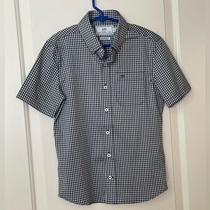 !!EUC!! Southern Tide Boys Size M Nay/White Checkered Shirt
